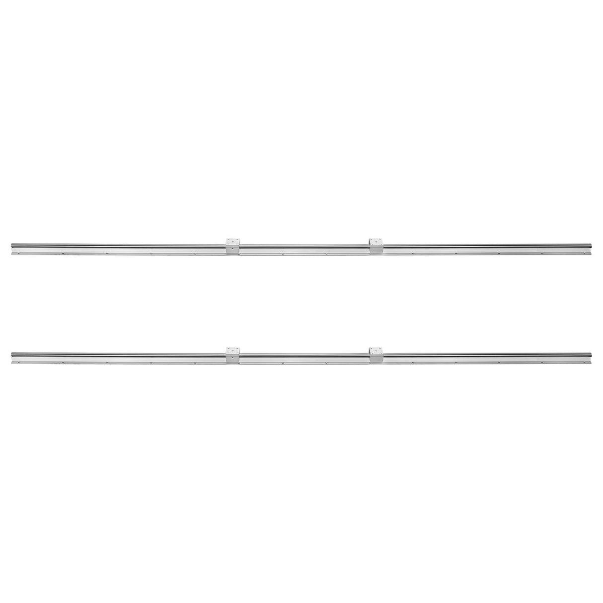 VEVOR Linear Guide Rail Set, SBR20 2200mm, 2 PCS 86.6 in/2200 mm SBR20 Guide Rails and 4 PCS SBR20UU Slide Blocks, Linear Rails and Bearings Kit for Automated Machines DIY Project CNC Router Machines