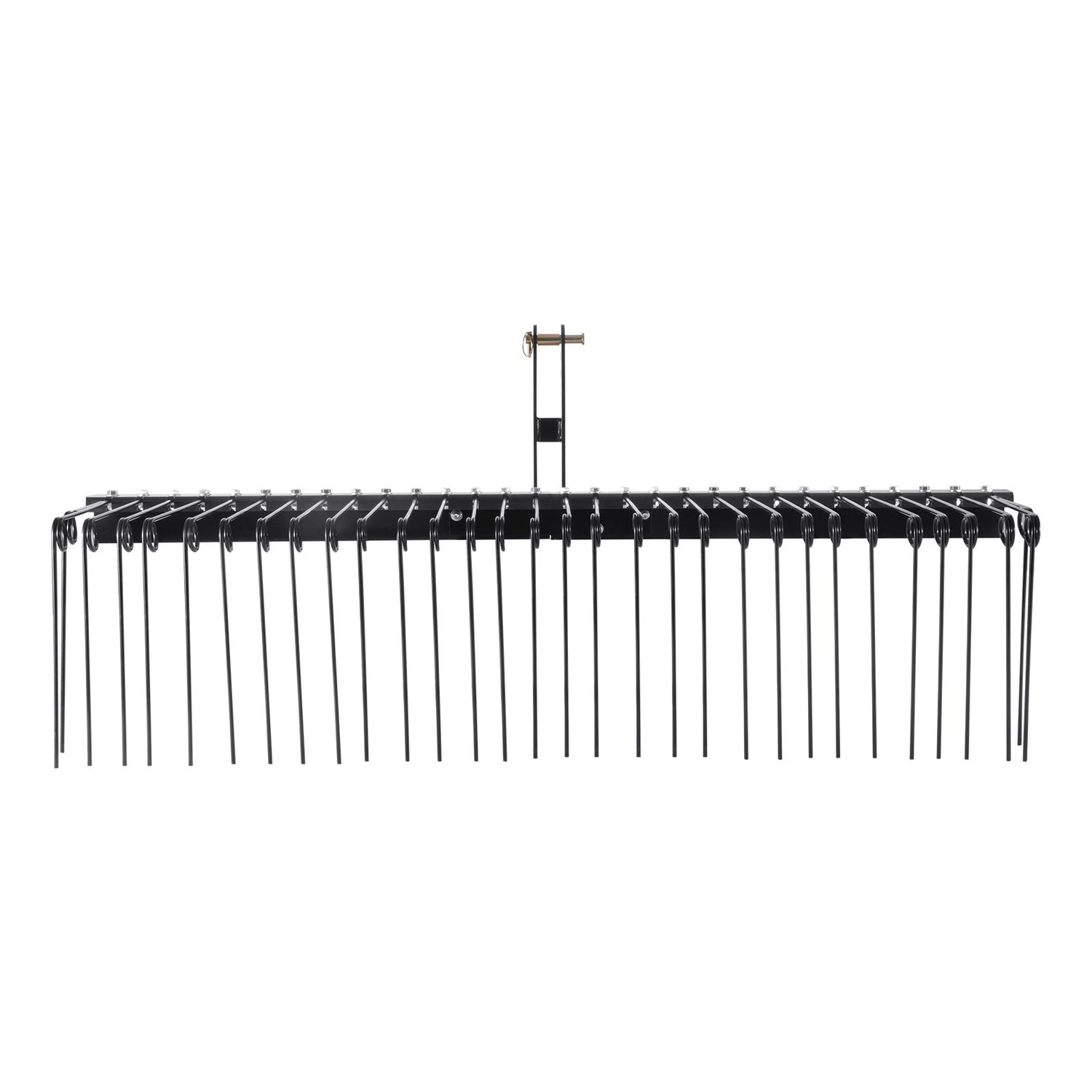 VEVOR Tow Behind Landscape Rake, 1.8m Tow Dethatcher with 32 Steel Tines, Lawn Dethatcher Rake Attaches to Category 1, 3 Point Hitch for Tractor, for Leaves, Pine Needles, Straw, and Grass