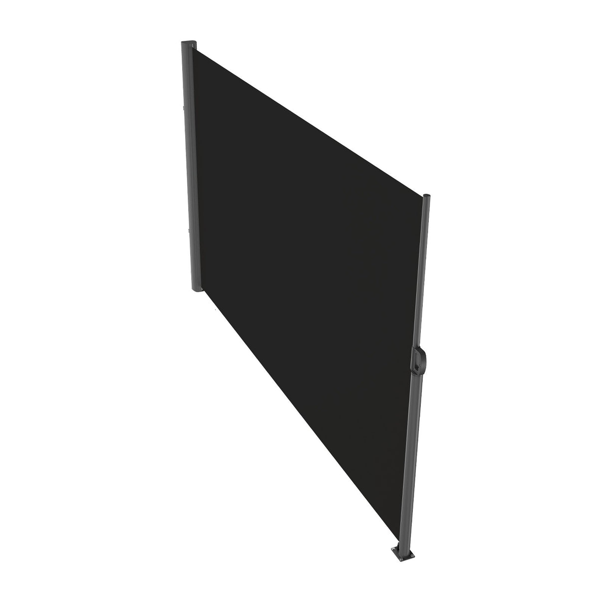 VEVOR Retractable Side Awning, 160X300cm Aluminum Outdoor Privacy Screen, 280g Polyester Water-proof Retractable Patio Screen, UV 30+ Room Divider
