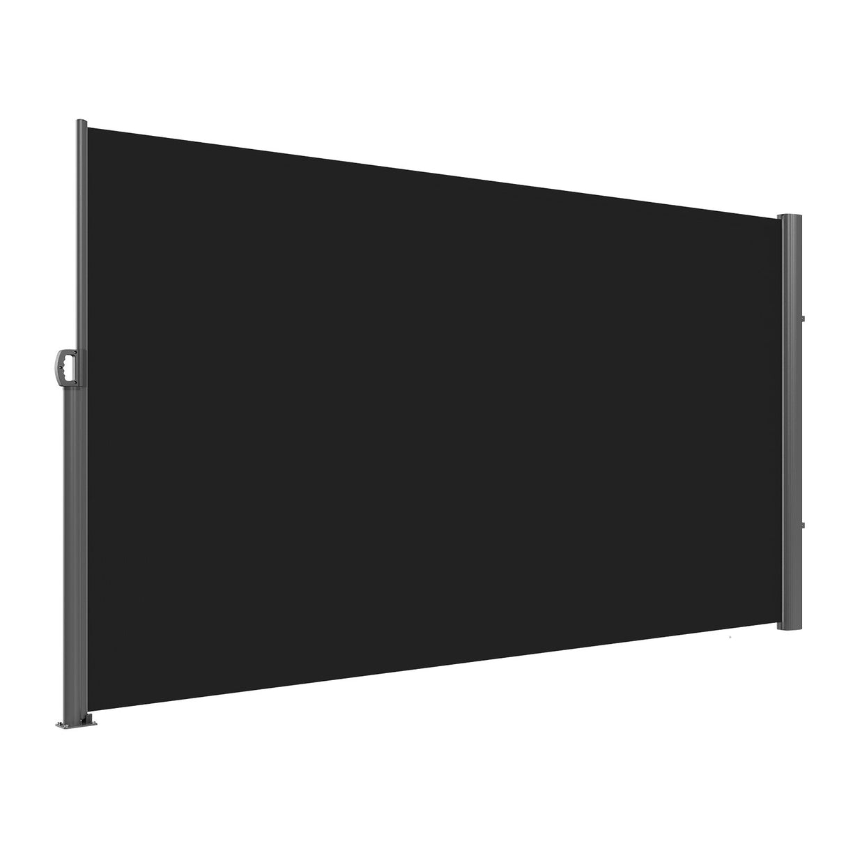 VEVOR Retractable Side Awning, 160X300cm Aluminum Outdoor Privacy Screen, 280g Polyester Water-proof Retractable Patio Screen, UV 30+ Room Divider