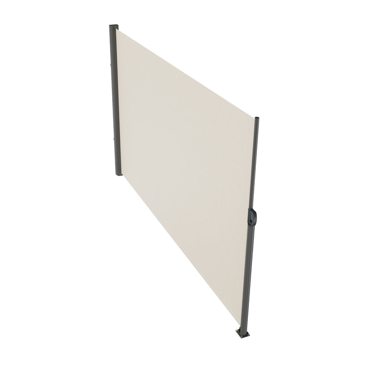 VEVOR Retractable Side Awning,160X300cm Aluminum Outdoor Privacy Screen, 280g Polyester Water-proof Retractable Patio Screen, UV 30+ Room Divider Wind