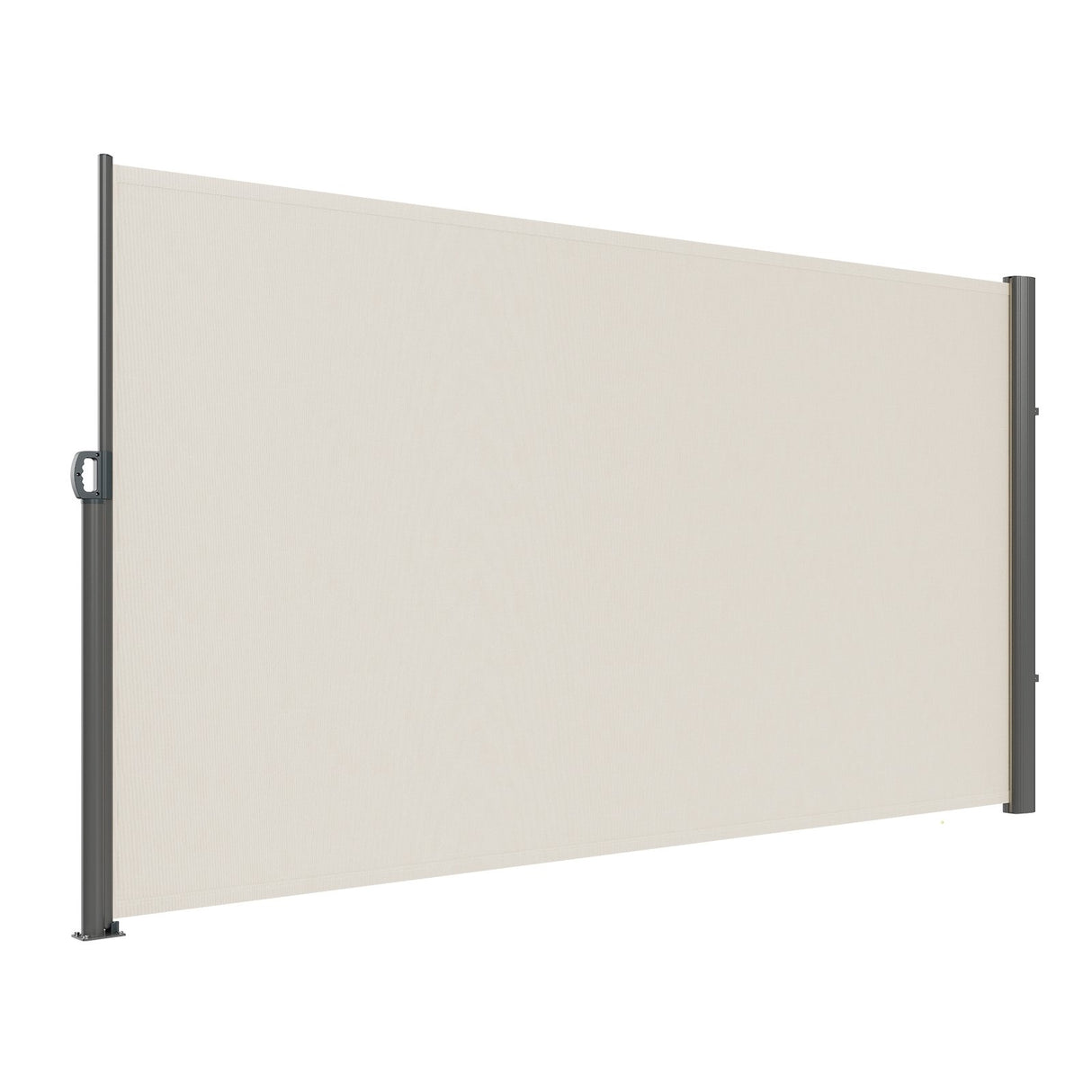 VEVOR Retractable Side Awning,160X300cm Aluminum Outdoor Privacy Screen, 280g Polyester Water-proof Retractable Patio Screen, UV 30+ Room Divider Wind