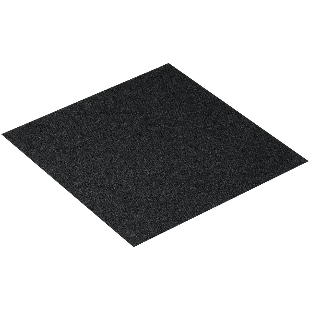 Carpet Tiles Peel and Stick, 24” x 24” Squares Self Adhesive Carpet Floor Tile, Soft Padded Carpet Tiles, Easy Install DIY for Bedroom Living Room Indoor Outdoor (15Tiles, Carbon Black)