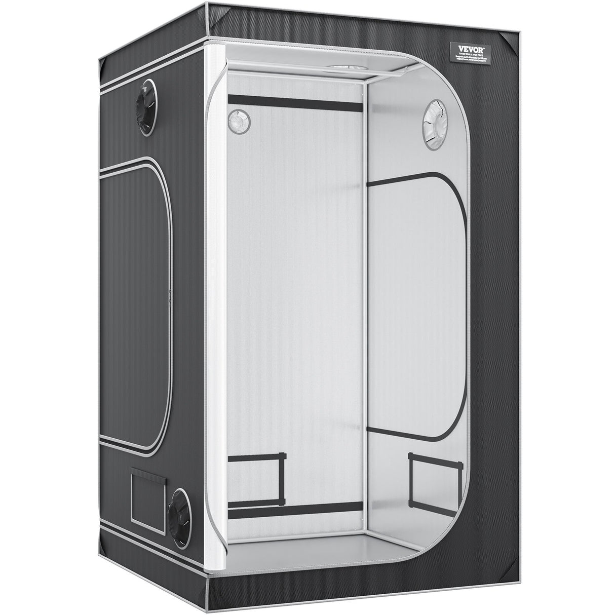 VEVOR Grow Tent 48 x 48 x 80 in Indoor Growing Tent Hydroponic Window Door Tray