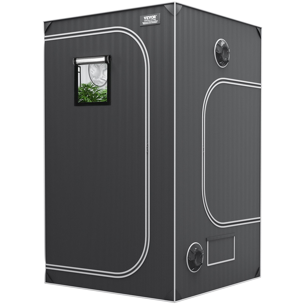 VEVOR Grow Tent 48 x 48 x 80 in Indoor Growing Tent Hydroponic Window Door Tray