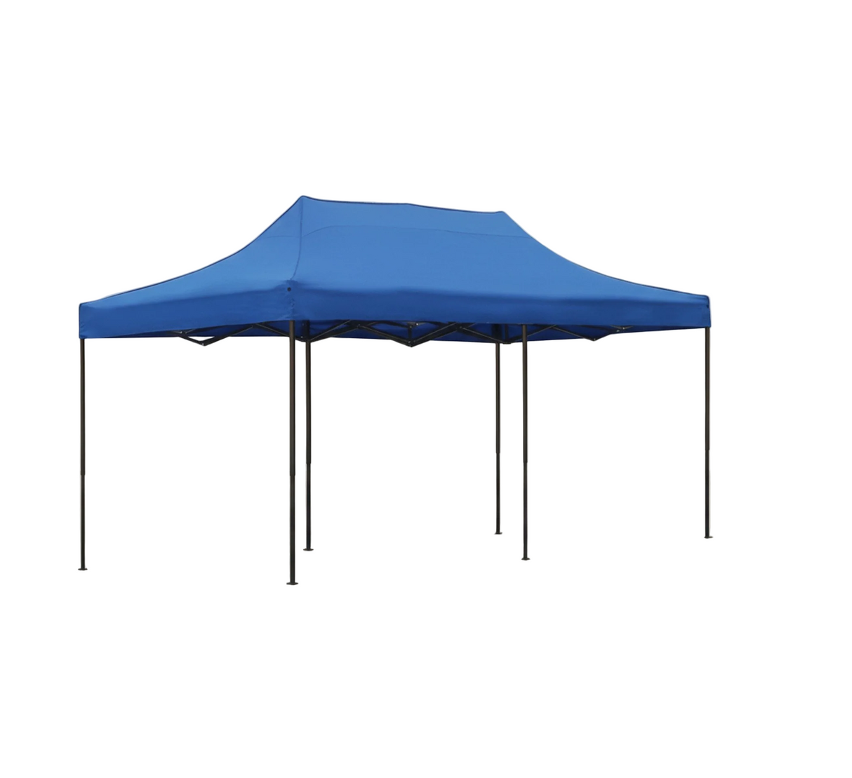 Portable Water-Resistant Gazebo 3x6 M - Blue / Without Sidewalls