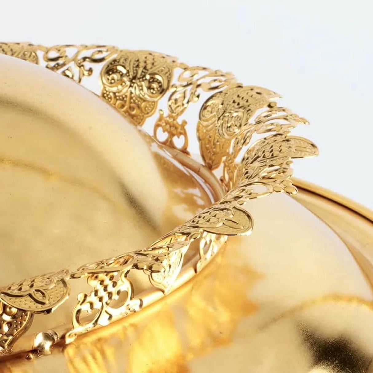 Gold Chafing Dish Buffet Set, Luxury Buffet r Hanging Lid Dining Stove Set with Lid