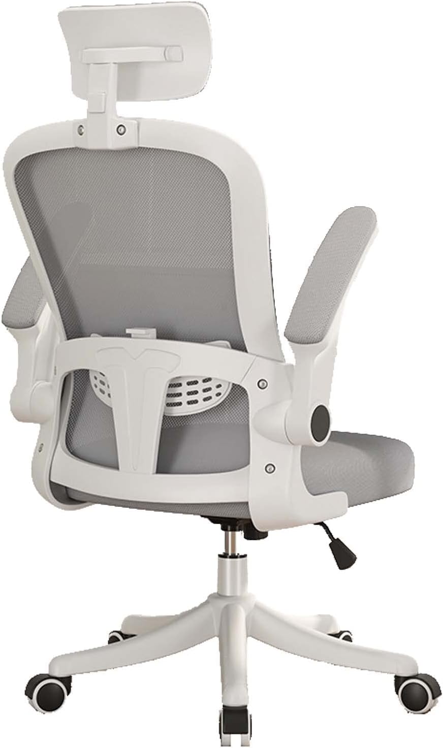 Office Chair Swivel Ergonomic Office Chair With Back Support - White