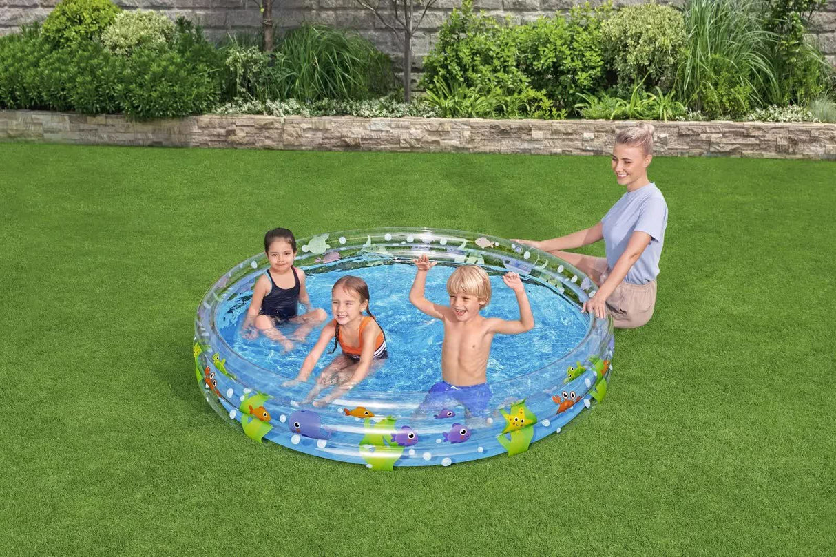 Bestway 1.83m x H33cm Deep Dive 3-Ring Inflatable Play Pool