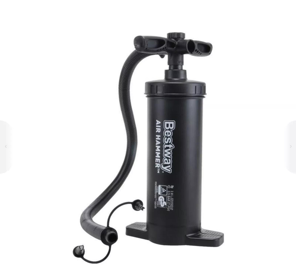 Bestway Air Hammer 2800 Manual Air Pump for Airbed, Swimming Pool, Toys, Kayaks