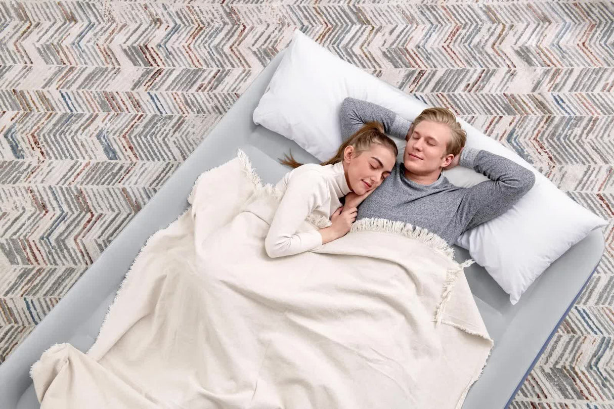 Bestway 2.03m x 1.52m x 51cm Tritech Air Inflatable Mattress Queen Built-in AC Pump