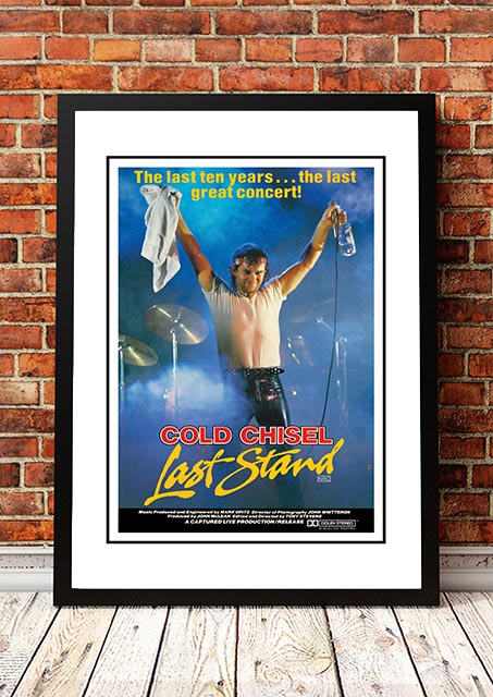 Cold Chisel â??Last Standâ?? Movie Poster 1983 - Framed A1