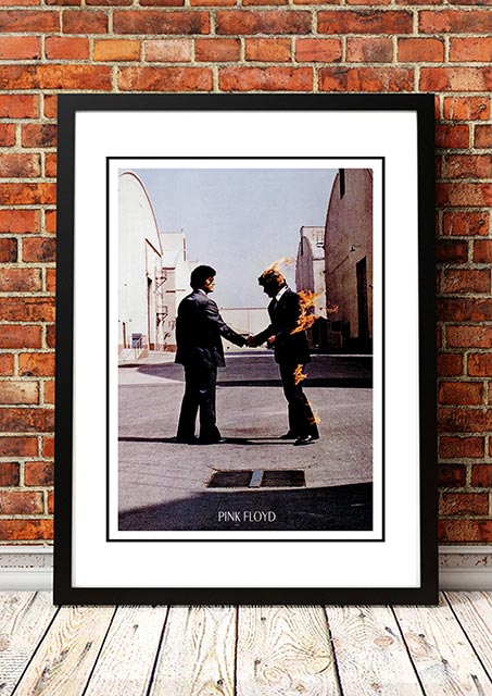 Pink Floyd 'Wish You Were Here' In Store Poster 1975- Framed A4