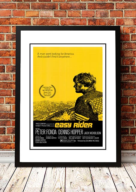 Easy Rider' Cult Movie Poster! - Framed A2