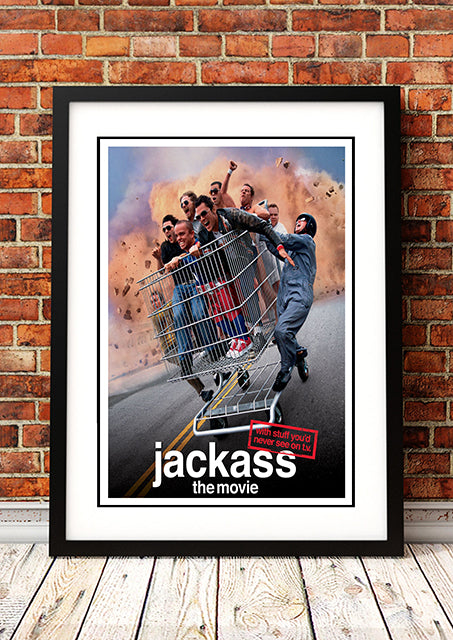 Jackass: The Movie Cult Movie Poster! - Framed A4