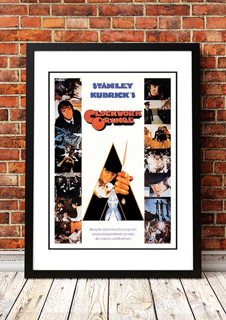 Clockwork Orange' Cult Movie Poster! - Framed A3