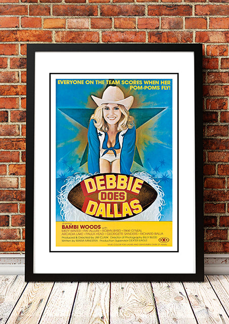 Debbie Does Dallas' Cult Movie Poster! - Framed A3