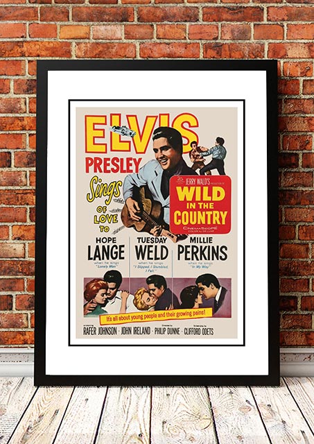 Elvis 'Wild in the Country' Framed Movie Poster! - Framed A3