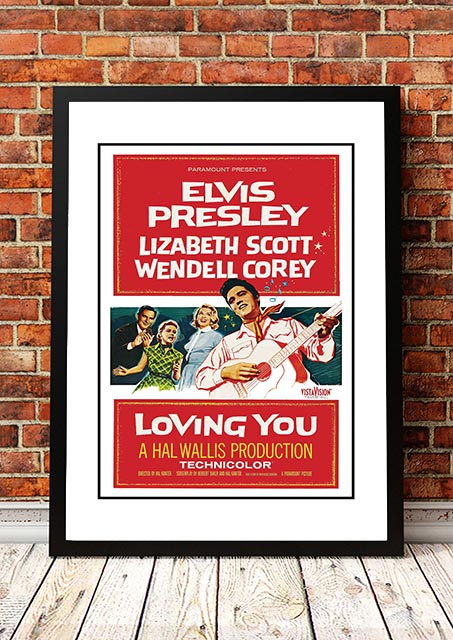 Elvis 'Loving You' Framed Movie Poster! - Framed A4