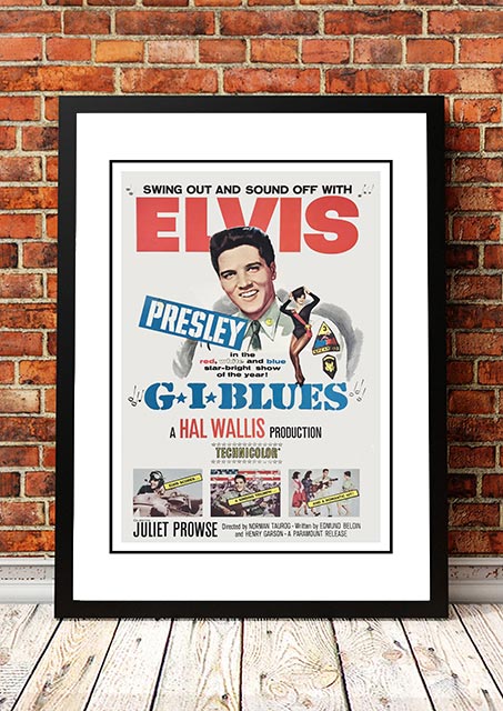 Elvis 'G.I. Blues' Framed Movie Poster! - Framed A3