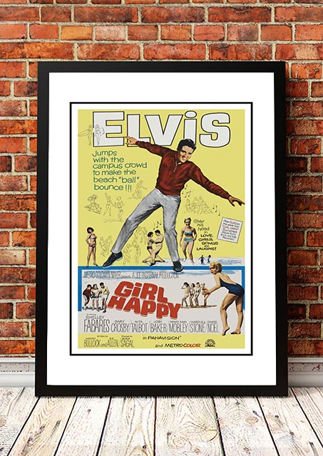Elvis 'Girl Happy' Framed Movie Poster! - Framed A2