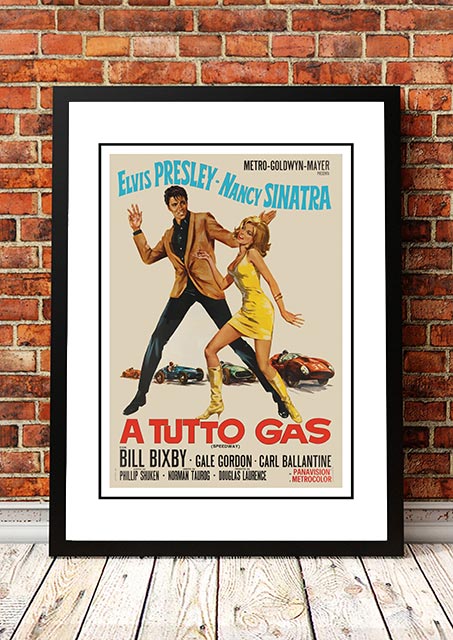 Elvis 'A Tutto Gas' Framed Movie Poster! - Framed A2