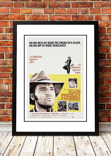 Elvis 'Charro' Framed Movie Poster! - Framed A3