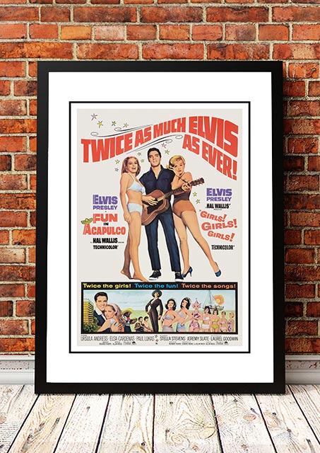 Elvis 'Fun In Acapulco' Framed Movie Poster! - Framed A3