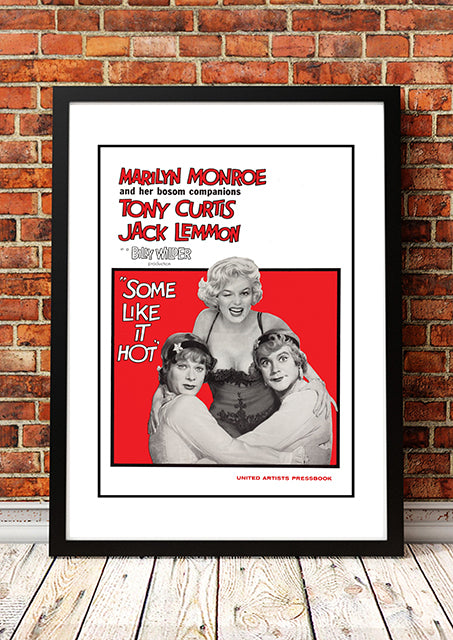 Marilyn Monroe ‘Some Like It Hot’ Framed Movie Poster! - Framed A4