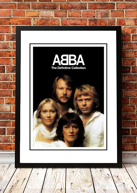 ABBA ‘The Definitive Collection’ In Store Poster 2001 - Framed A4