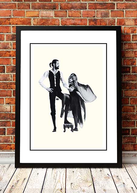 Fleetwood Mac ??umours??In Store Promotional Poster 1977 - Framed A4