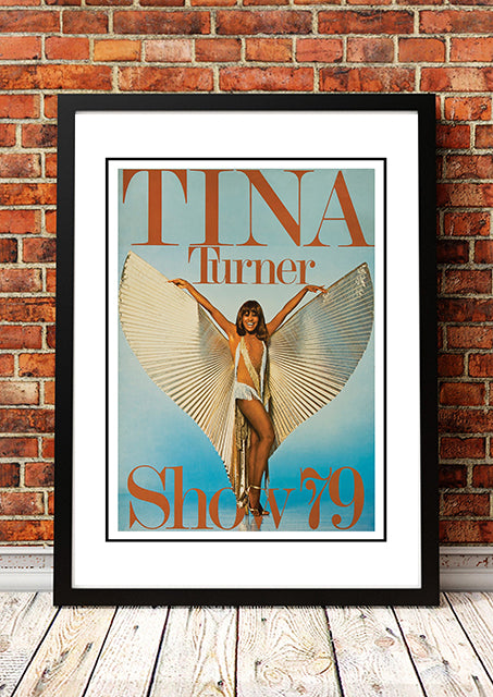 Tina Turner ??ild Lady of Rock??World Tour Poster 1979 - Framed A4