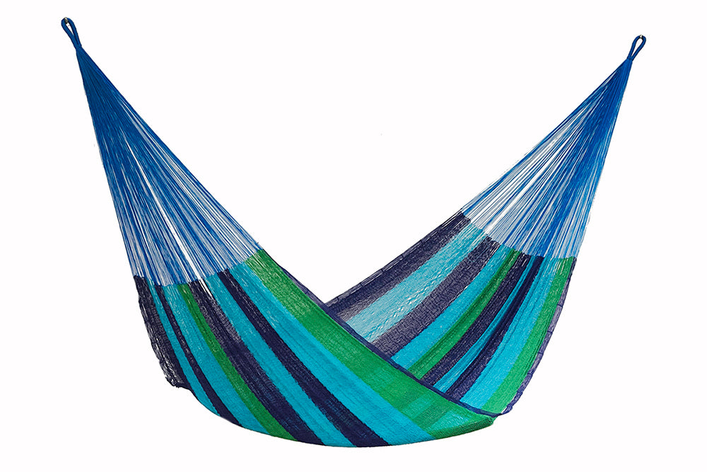 Oceanica Power Nap Cotton Hammock by Mayan Legacy - Perfect for Three