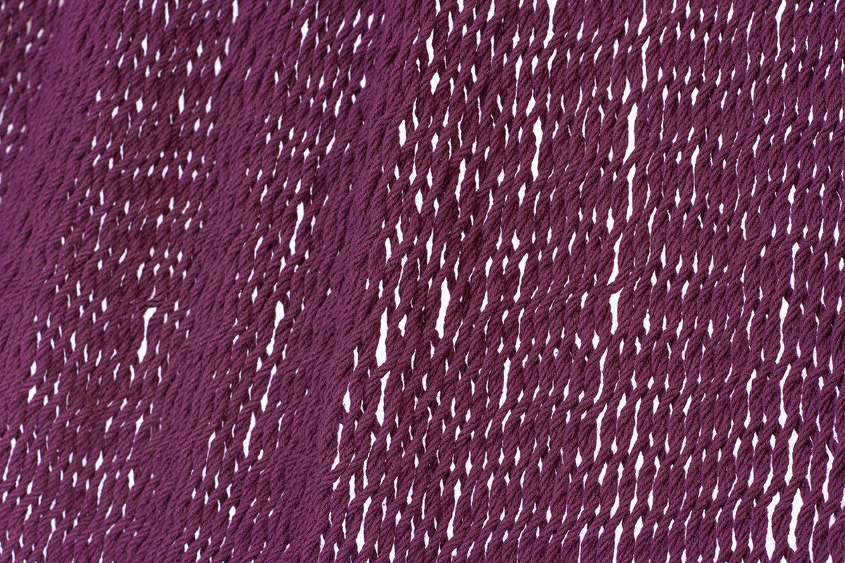 King Size Maroon Outdoor Mayan Legacy Cotton Hammock for Three Adults