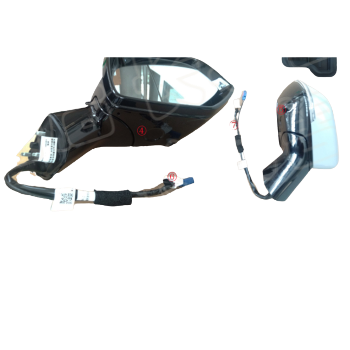 White/Black (Please tell the supplier which color) 5 +1 Wire RH 2022 and before Great Wall Haval H6 Edition Electric Folding Steering Car Rearview
