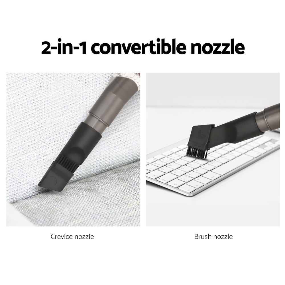 Devanti 500W Corded Bagless Handstick Vacuum Cleaner in Red