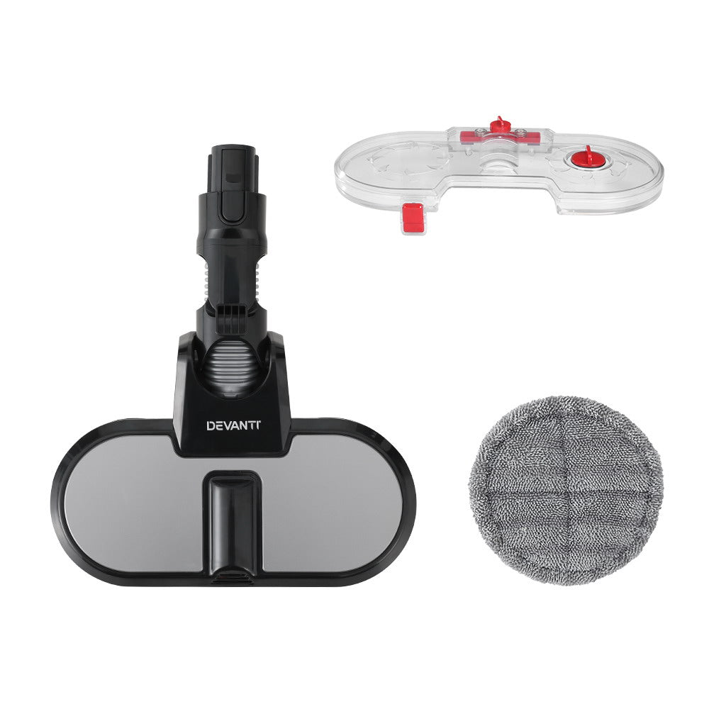 Devanti 350W Electric Mop Head Attachment for Cordless Vacuum Cleaners - Grey