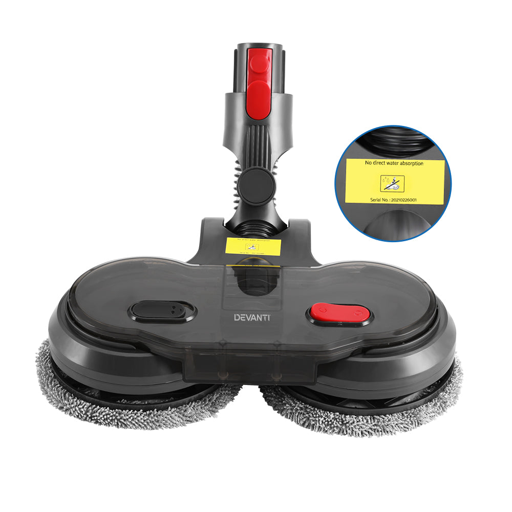 Devanti Electric Mop Attachment for Dyson V7, V8, V10, V11, V15 Vacuum Cleaners