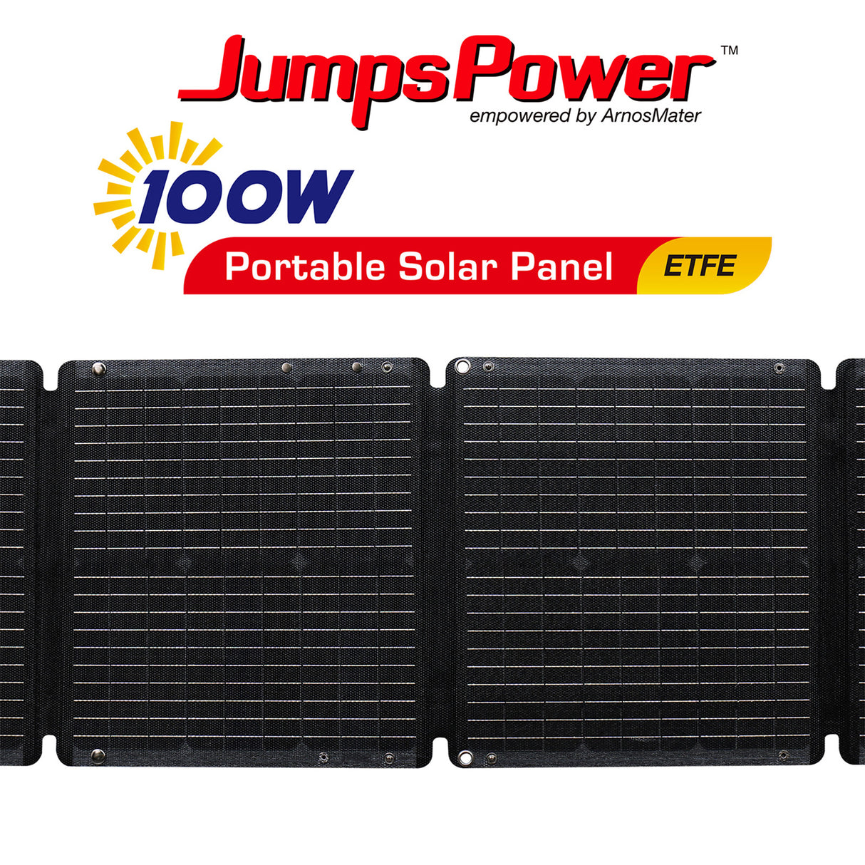 JumpsPower 100W Portable Solar Panel