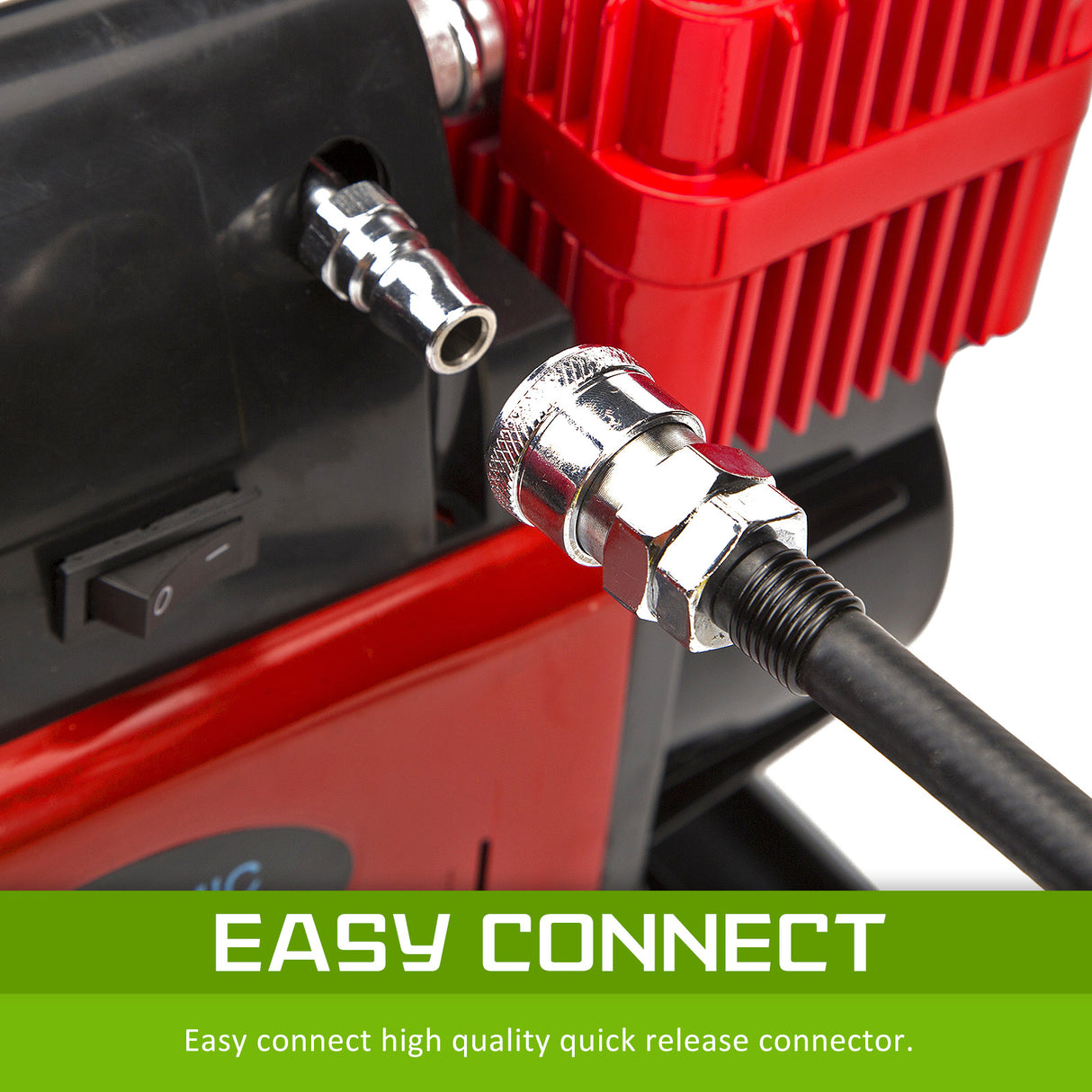 300L/MIN 12V Air Compressor - RED