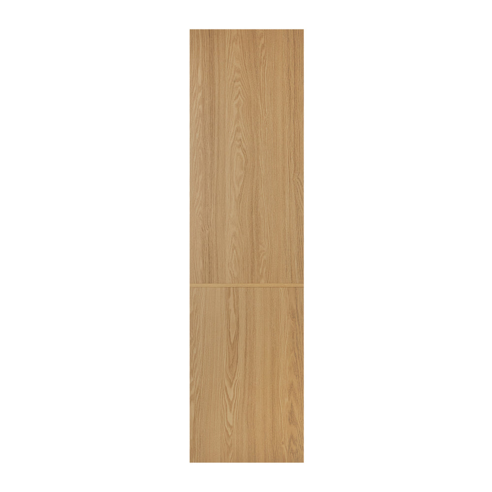 Oikiture Wardrobe 3 Drawers Hanging Rail Natural