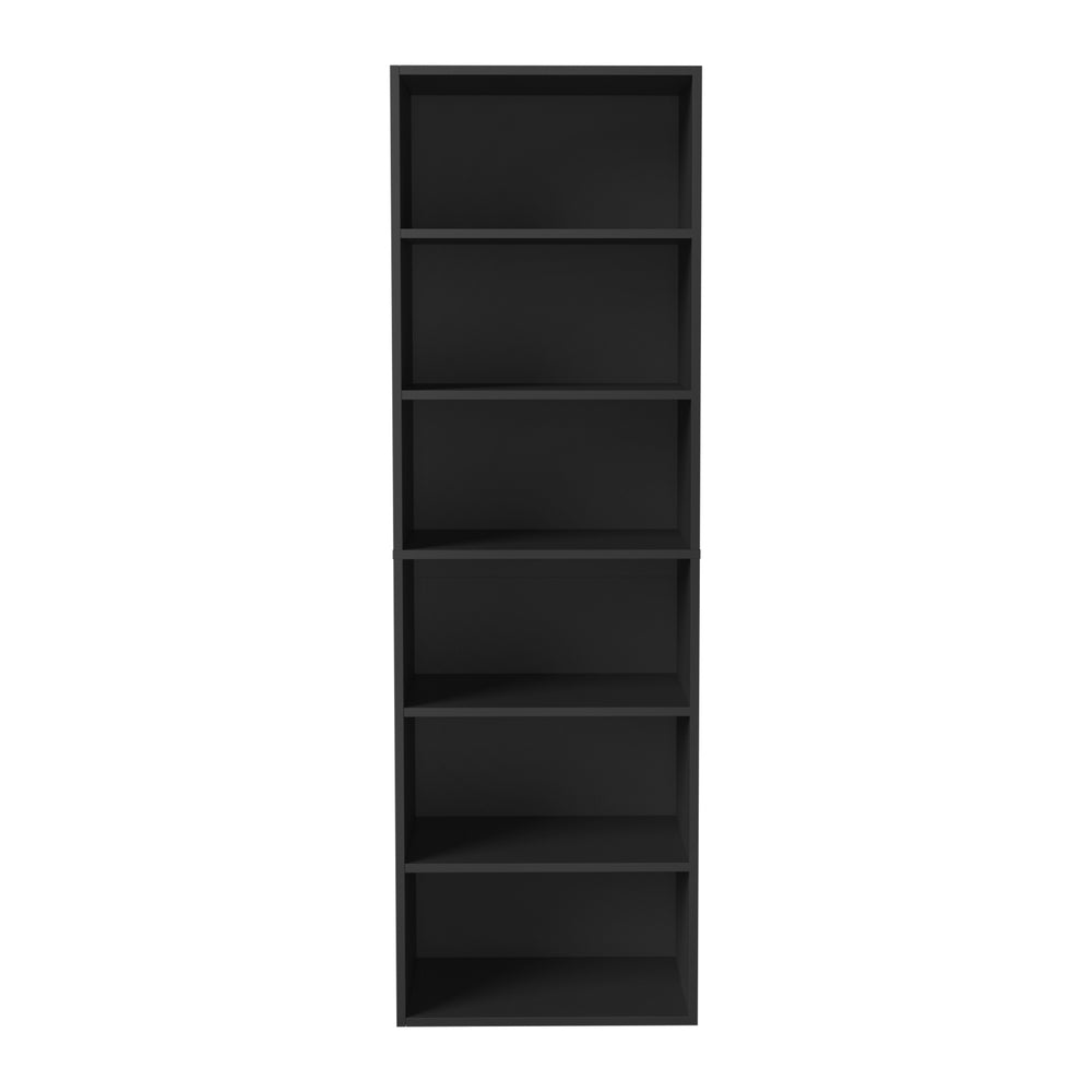 Oikiture Wardrobe Shelf Unit 6 Shelves Black