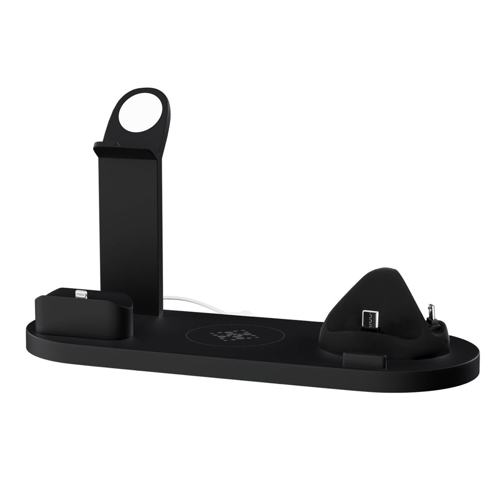 Devanti 15W 4-in-1 Wireless Charging Station for Phones, AirPods, and iWatch