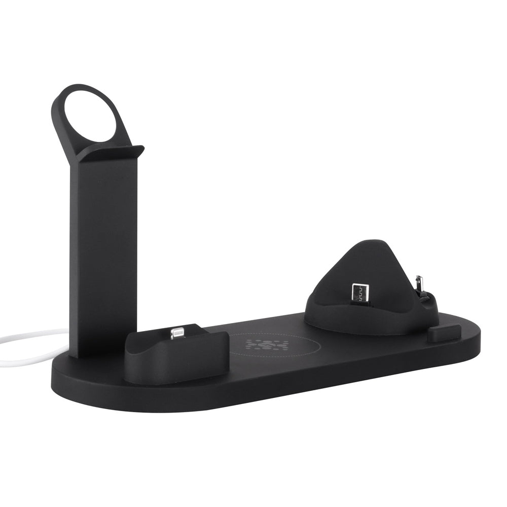 Devanti 15W 4-in-1 Wireless Charging Station for Phones, AirPods, and iWatch