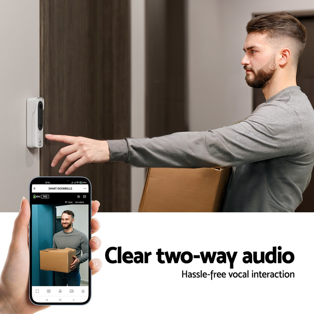 Smart Wireless Video Doorbell with HD Camera and Motion Detection