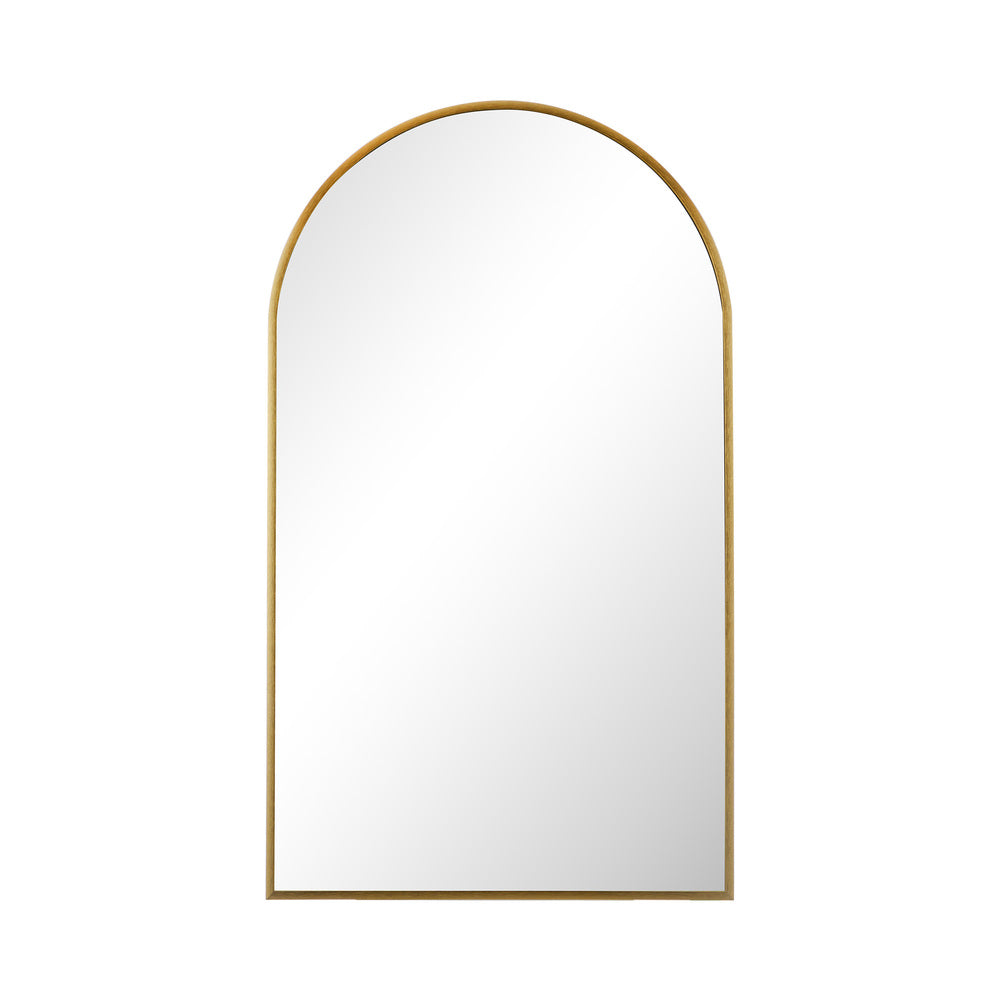 Oikiture Wall Mirror 86x50cm Arched Gold