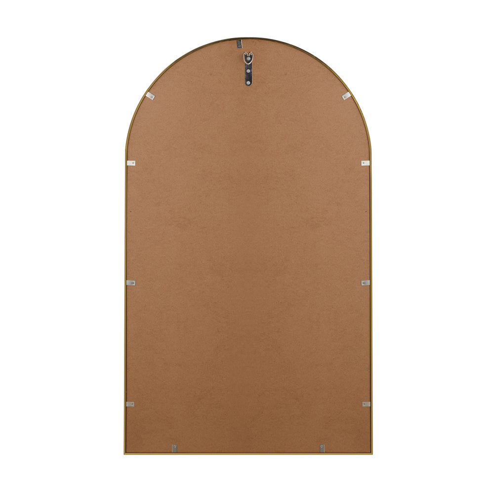 Oikiture Wall Mirror 86x50cm Arched Gold