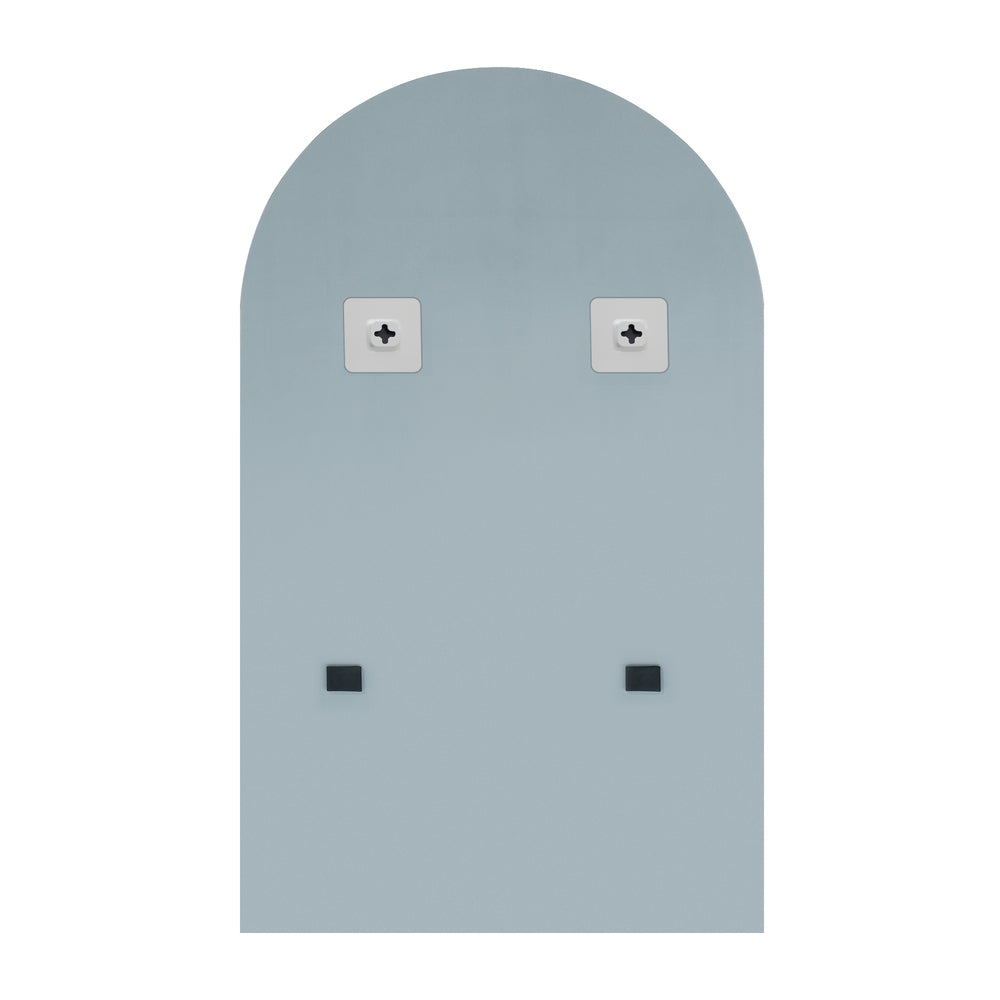Oikiture Arched Wall Mirrors 86x50cm Frameless