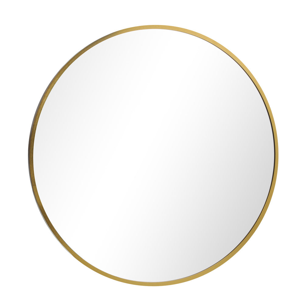 Oikiture Wall Mirror Round 70cm Gold