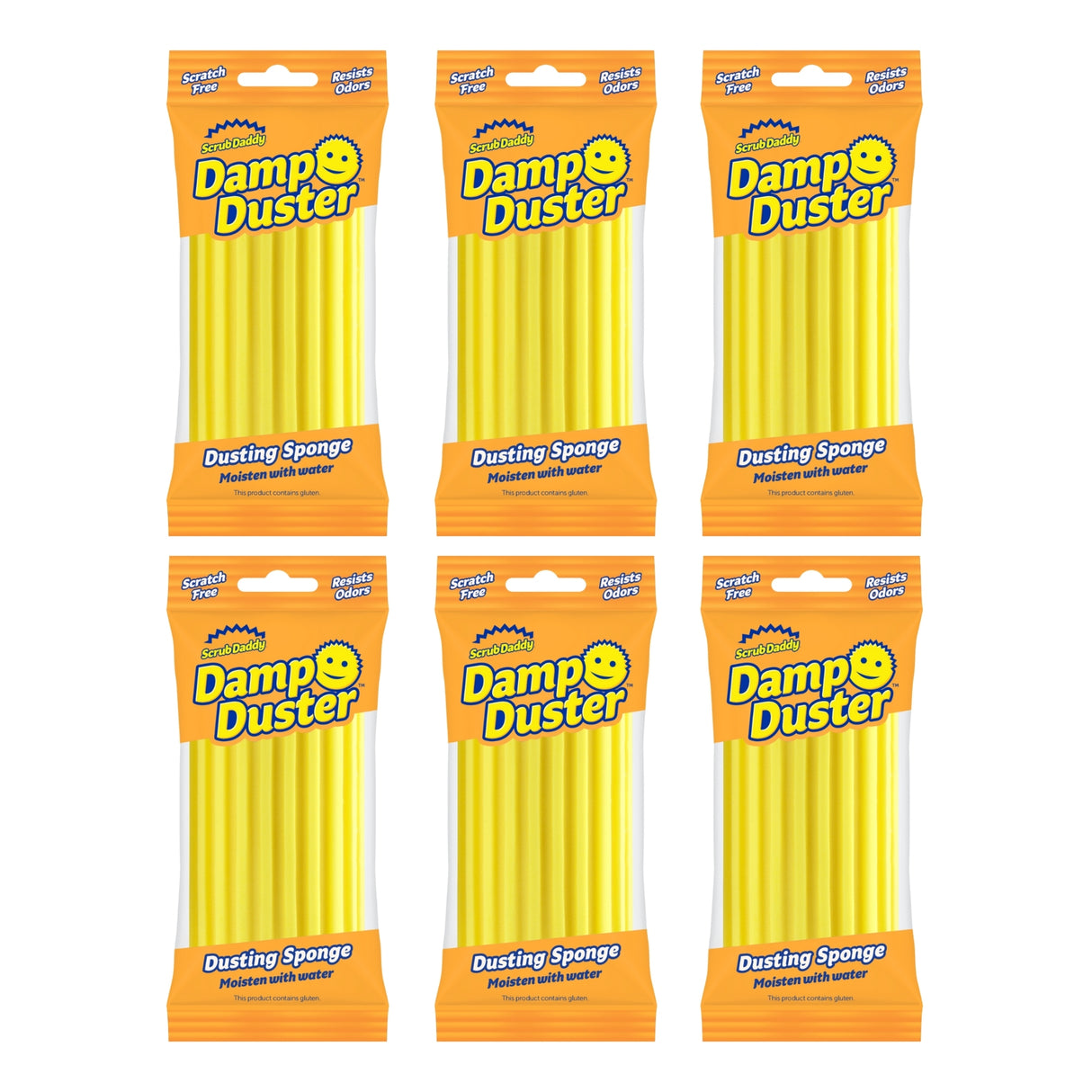 Scrub Daddy Damp Duster - Yellow x6-2017004953763188736